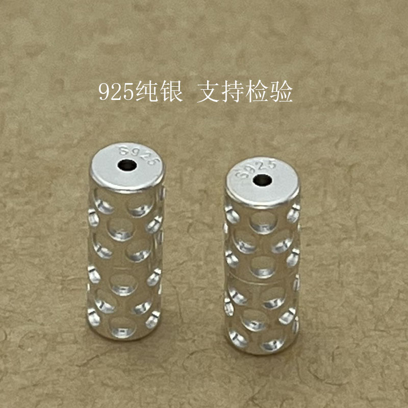 S925纯银可拧螺丝项链扣DIY