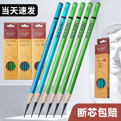 尼奥尼炭笔美术用品碳笔软碳素描速写软炭笔中炭笔硬炭笔专业画笔