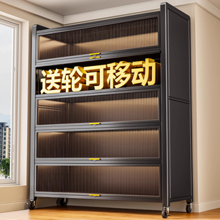 柜防尘收纳柜一体靠墙鞋 架子室内多层储物柜 柜入户门家用鞋 钢制鞋