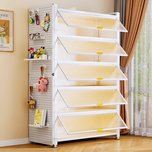 钢制带门防尘靠墙落地儿童书架