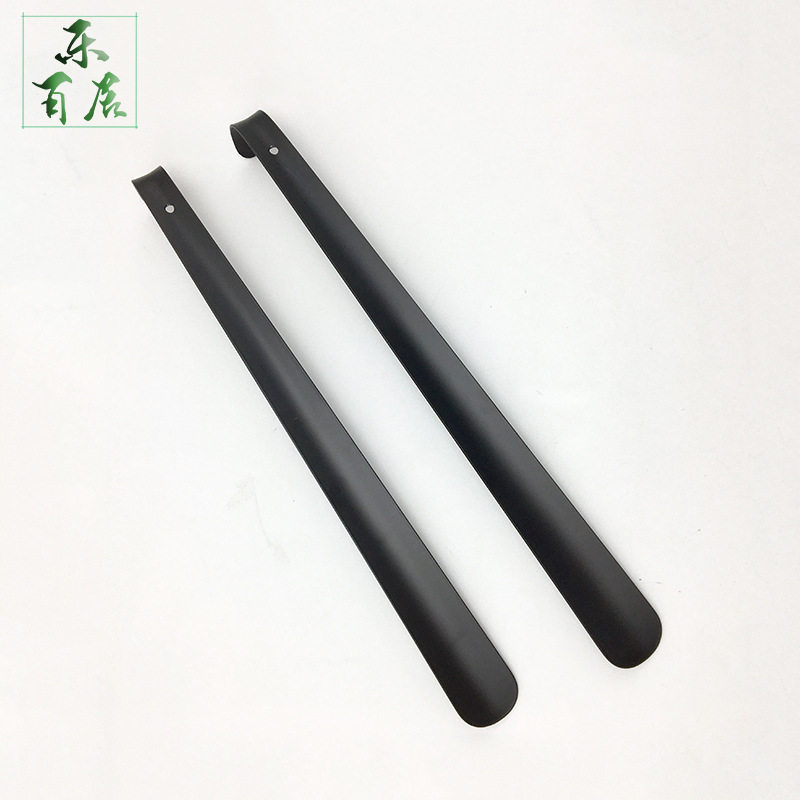 METAL LONG SHOE LIFT LAZY SHOEMAKER SHOEMAKER SHOE PUMP IRON CARBON STEEL ROASTED BLACK LACQUER CUSTOMIZABLE METAL SHOEHORN