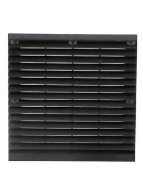 150 172风机百叶窗通风过滤网ZL-804黑色防尘网罩开孔173mm*173mm