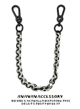 AVAVAVA 小众设计感金属镀色螺母圆环裤链PROJECT潮男女同款配饰