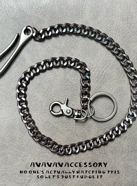 AVAVAVA 复古嘻哈牛仔财布链腰链文艺青年简约百搭钱包防丢链配饰