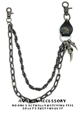 AVAVAVA 朋克嘻哈街舞牛仔裤链配饰美式百搭腰链男女裤链个性挂链