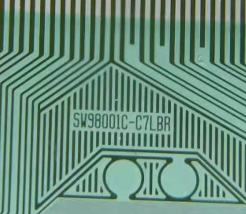 SW98001C-C7LBR全新原型号切片贴胶未压 液晶显示COF现货可直拍