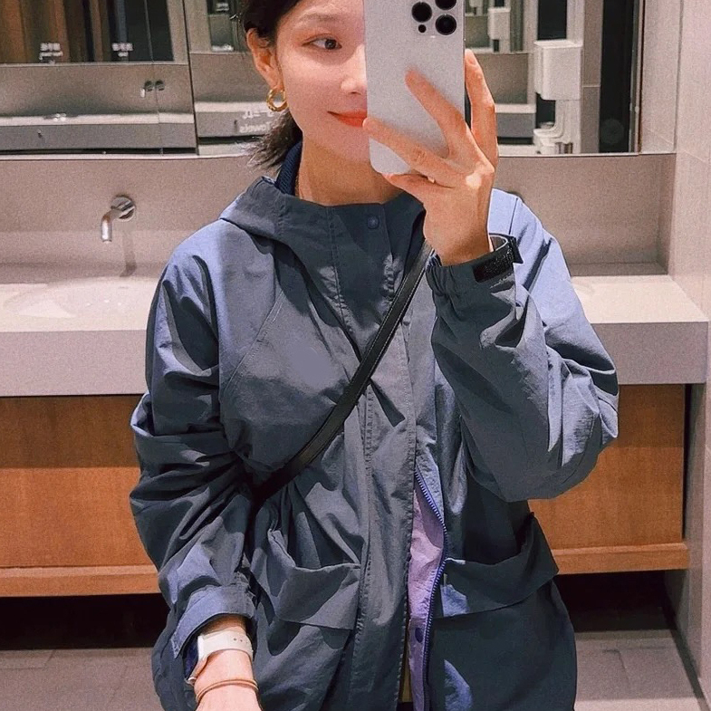 新款百搭连帽轻量户外双面穿外套