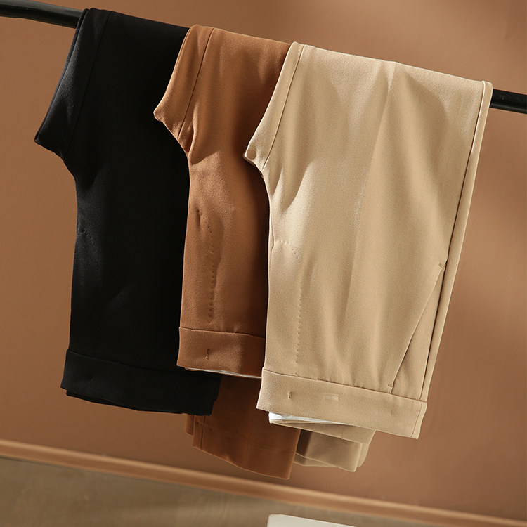 【商场订单!气质通勤款!】秋季直筒百搭休闲裤女纯色西装裤烟管裤