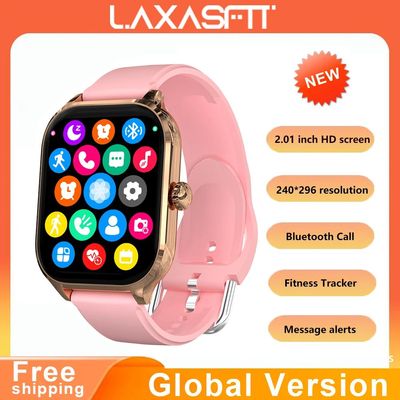 LAXASFIT 2024 New Fashion Smart Watch Heart Rate Monitor Spo