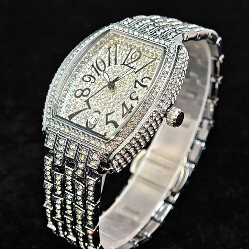 Luxury Brand Women's Quartz Watch Hip Hop Diamond Shiny Ladi