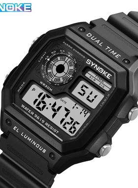 SYNOKE Military Digital Watches Men Sports Luminous Chronogr