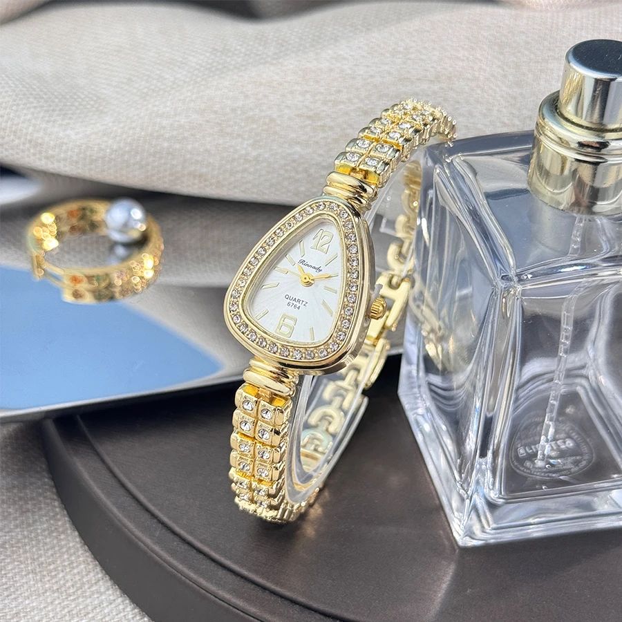 Women's diamond-set snakehead alloy case Sun stripe stripe s