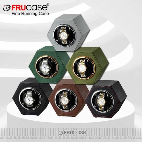 FRUCASE PU Watch Winder for Automatic Watches Watch Box Auto