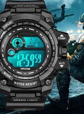 YIKAZE Men LED Digital Watches Luminous Fashion Sport Waterp