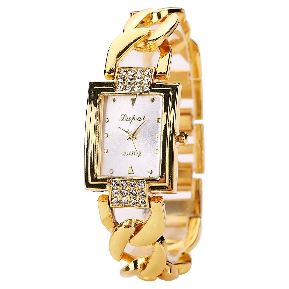 Women'S Luxury Casual Quartz Wristwatch Square Diamond Inlai