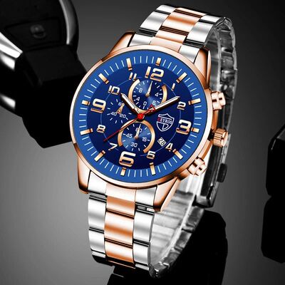 2023 Brand Men's Watches Luxury Stainless Steel Quartz Watch