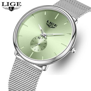 LIGE Fashion Elegant Watches for Woman Simple Luxury Thin  F