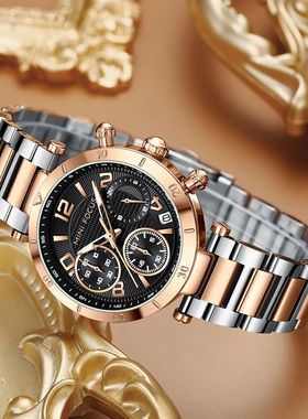 MINI FOCUS Fashion Ladies Watches Top Brand Luxury Multifunc