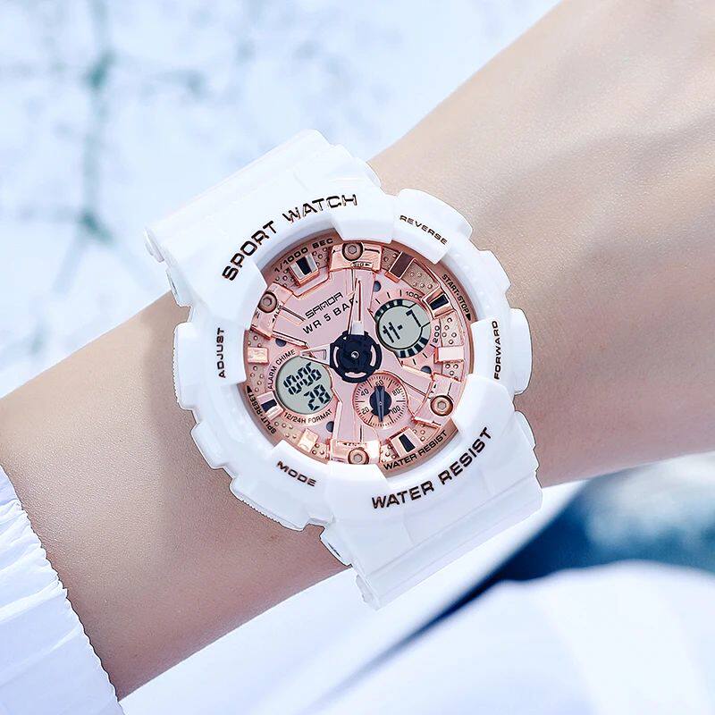 Dual Display Women Sports Watches Top Brand Luxury Women Dig
