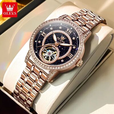 OLEVS Hollow Women's Watch Fully Automatic Mechanical Watch