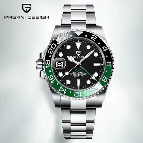 PAGANI DESIGN PD-1662 Luxury GMT Men Mechanical Wristwatch S