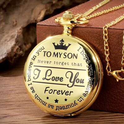 Antique Steampunk Vintage Roman Numerals Quartz Pocket Watch