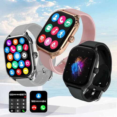 LAXASFIT H9 Smartwatch Dial to Answer Calls Calorie Tracking