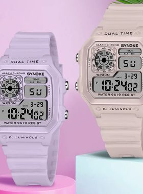 SYNOKE Digital Watches Lady Sports Luminous Multifunction Wa