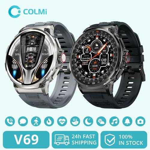COLMI V69 1.85 Inch HD Bluetooth Call Smart Watch Men Sports