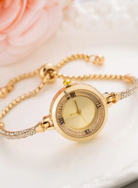 Fashion Luxury Women's Watch Gold Fine Strap Ladies Watch Fo