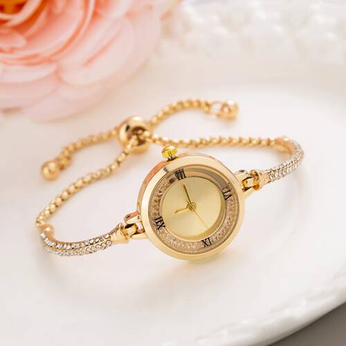 Fashion Luxury Women's Watch Gold Fine Strap Ladies Watch Fo