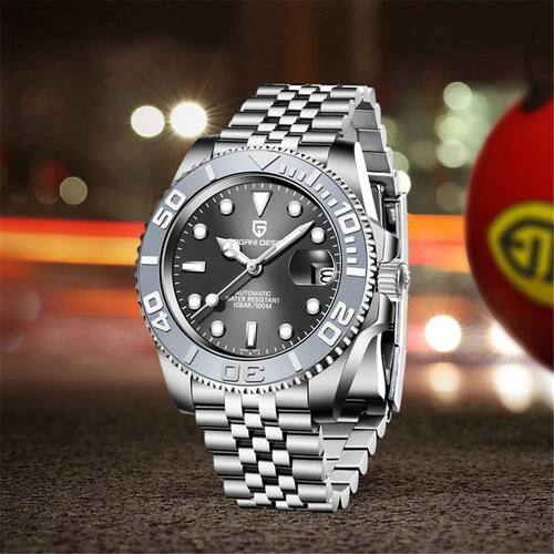 PAGANI DESIGN 2024 New NH35 Movement Ceramic Bezel Men Mecha