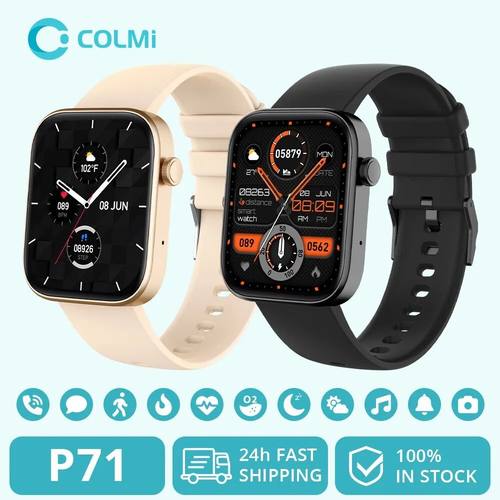 COLMI P71 Voice Calling Smartwatch Men Health Monitoring IP6
