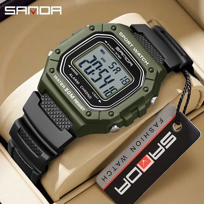 SANDA 2156 Fashion Mens Watch Military Water Resistant Sport