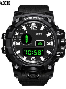 YIKAZE Sports Watch Men's LED Digital Watches Multifunction