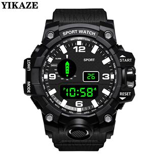 YIKAZE Sports Watch Men's LED Digital Watches Multifunction