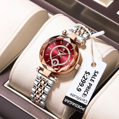 POEDAGAR Luxury Watch For Woman High Quality Diamond Ladies