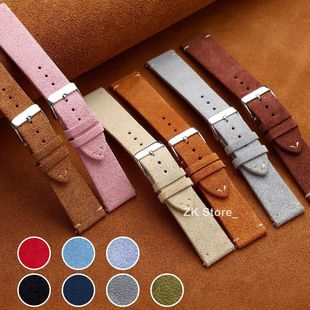 Vintage Suede Genuine Leather Watch Straps 14mm16mm 18mm 20m