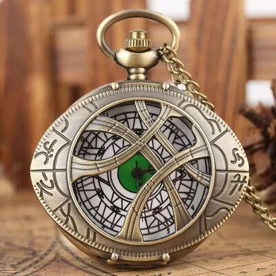 Souvenir Gift Necklace Chain Pendant Old Clock Marvel Reloj
