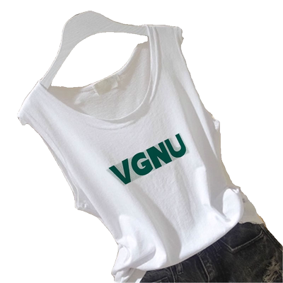 2025夏季新款白色吊带背心t恤女