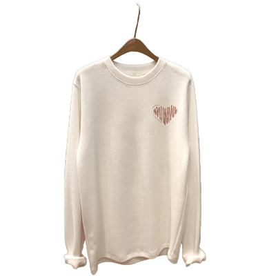 白色纯棉内搭德绒打底衫