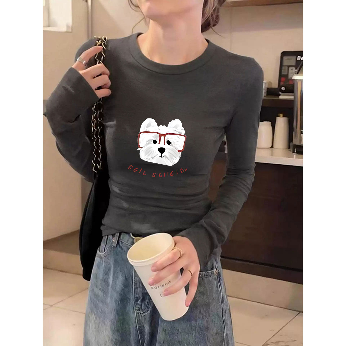 秋冬修身显瘦内搭打底衫女2025新款今年流行爆款纯棉长袖t恤上衣