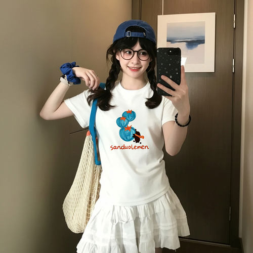 夏季白色短袖t恤女装2026新款今年流行的爆款韩系chic别致小上衣