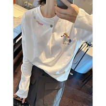 秋冬德绒加厚长袖t恤女2025新款小众设计感内搭打底衫上衣可外穿