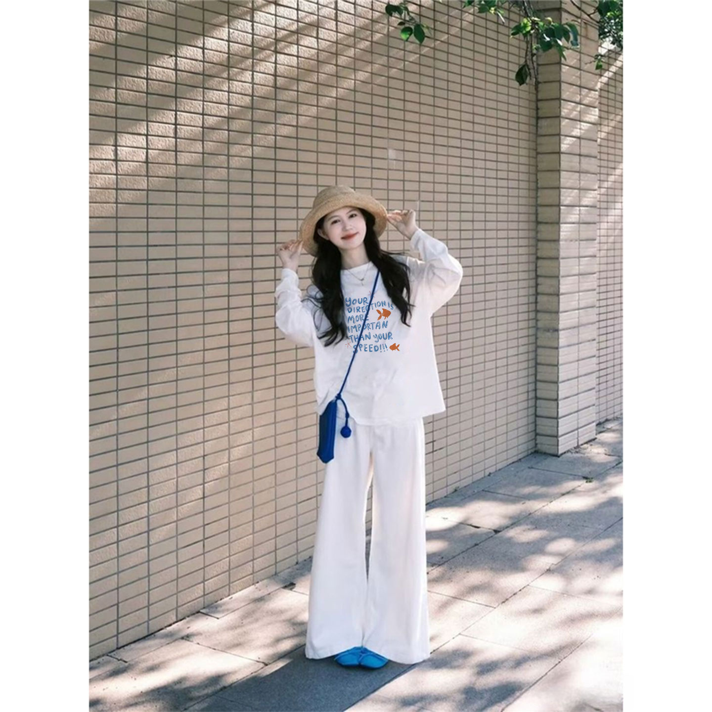 纯棉长袖t恤女2025新款冬季加绒内搭打底衫早秋韩系chic穿搭上衣