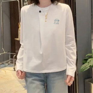 女装2026新款今年流行爆款早春穿搭打底衫长袖t恤上衣小众设计感