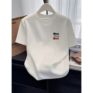 纯棉短袖t恤女装2026新款今年流行的爆款夏季韩版慵懒松弛感上衣