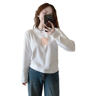 纯棉长袖t恤欧货女装2026早春新款秋冬加绒欧洲站高端打底衫上衣