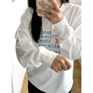 白色纯棉长袖t恤女装2026新款早春穿搭德绒内搭打底衫上衣可外穿