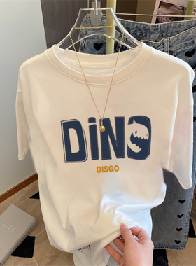 速发202古年新款纯棉t恤春o季美式重磅hiph夏p复2港味上衣潮